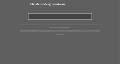 Desktop Screenshot of forums.blenderunderground.com